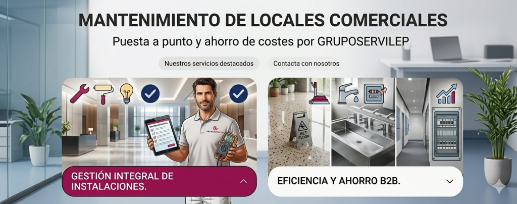 Puesta a punto de locales comerciales: Cómo el mantenimiento multiservicio ahorra costes a tu negocio